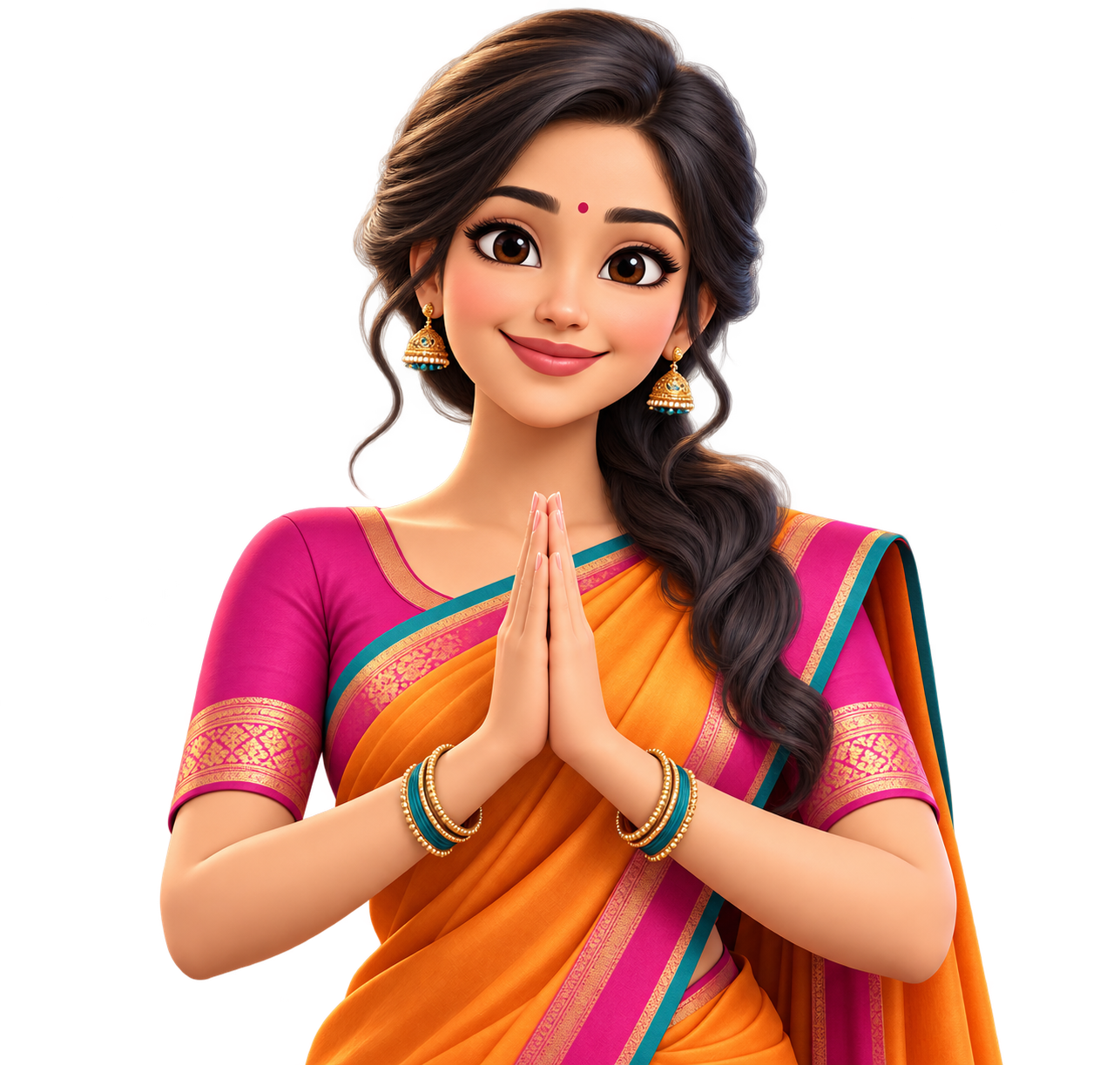 BulkData guide greeting with Namaste