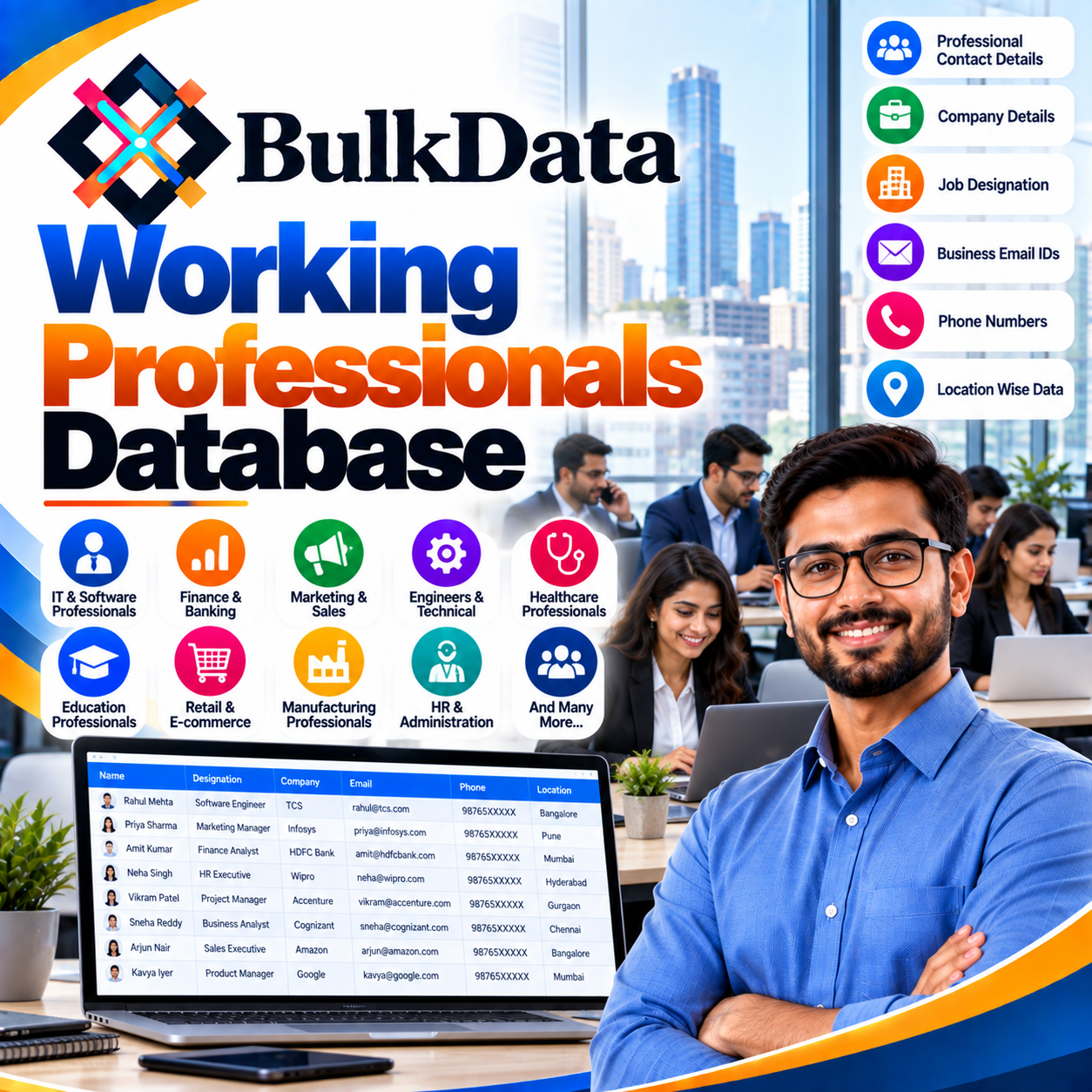 Working Professionals Database