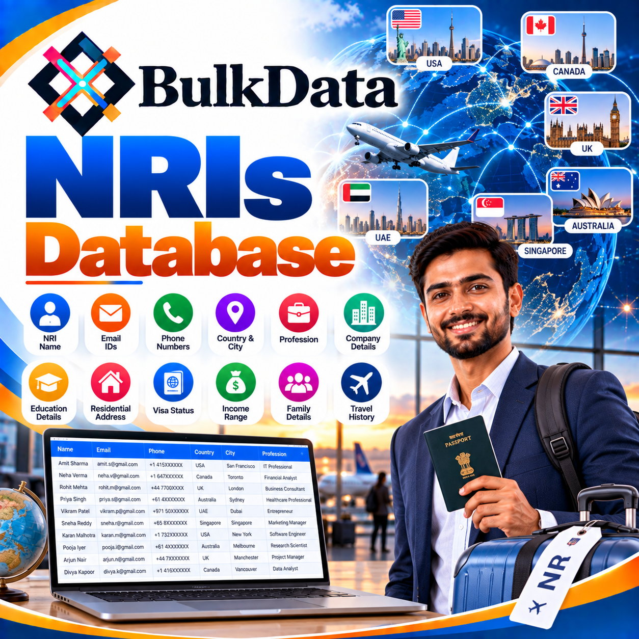 NRI users Database